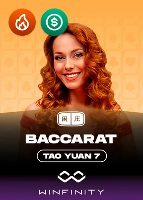 Tao Yuan Baccarat 7 Winfinity live dealer table by Live tables at PlayZilla